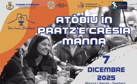 Visualizza la notizia: Atòbiu in Pratz'e Crèsia Manna- 7 Dicembre Piazza Libertà Visualizza la notizia: Atòbiu in Pratz'e Crèsia Manna- 7 Dicembre Piazza Libertà