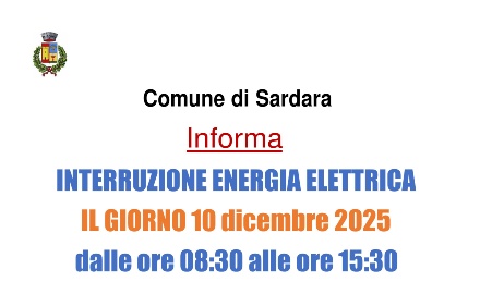 Visualizza la notizia: Avviso di interruzione di energia elettrica Visualizza la notizia: Avviso di interruzione di energia elettrica