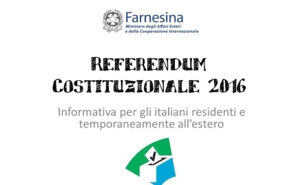 Visualizza la notizia: Referendum Costituzionale 4 dicembre 2016 - voto elettori residenti e/o temporaneamente all'estero