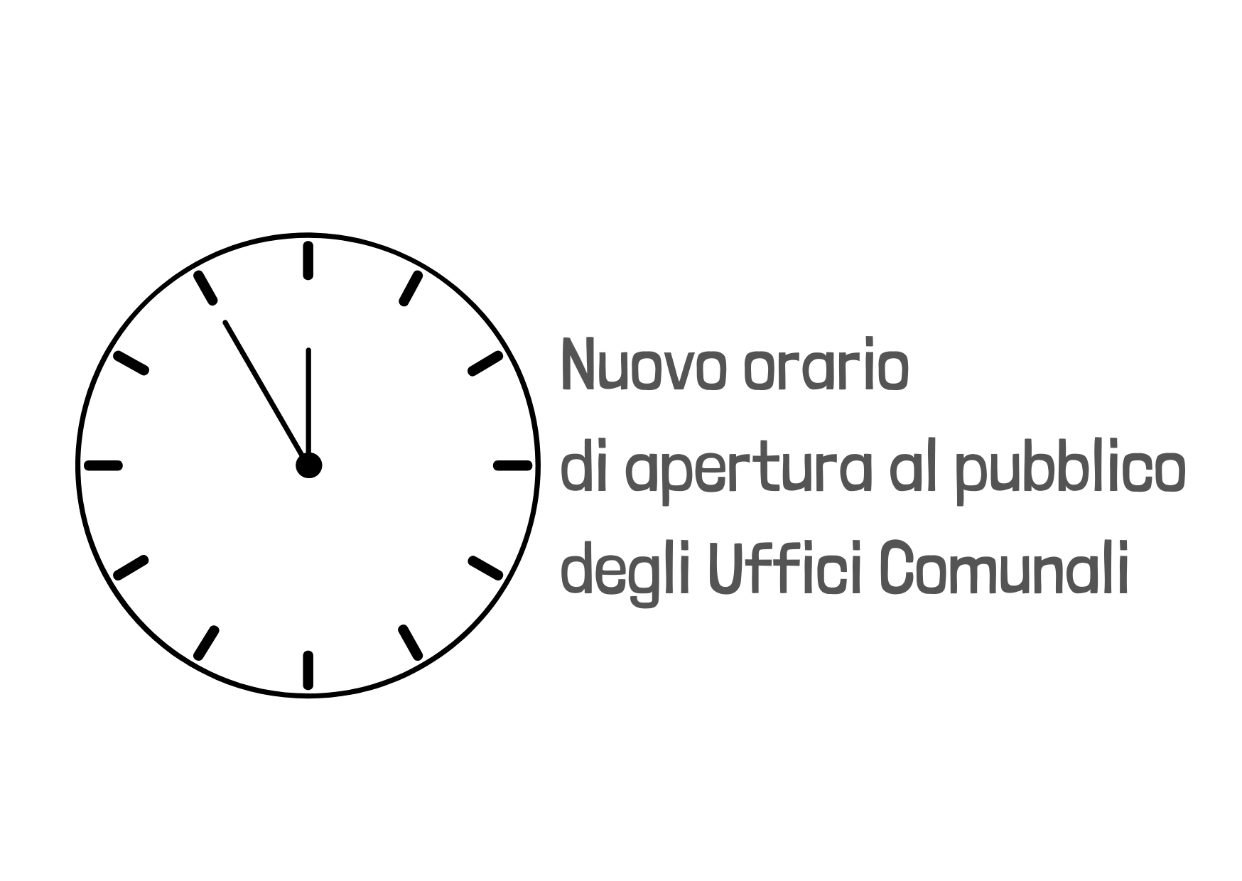Visualizza la notizia: Servizi Demografici - Modifica orari di apertura al pubblico