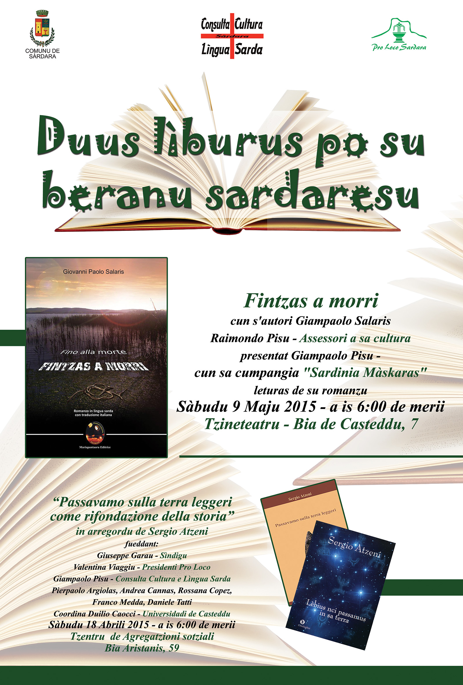 Visualizza la notizia: Duus Lìburus po su Beranu Sardaresu Visualizza la notizia: Duus Lìburus po su Beranu Sardaresu