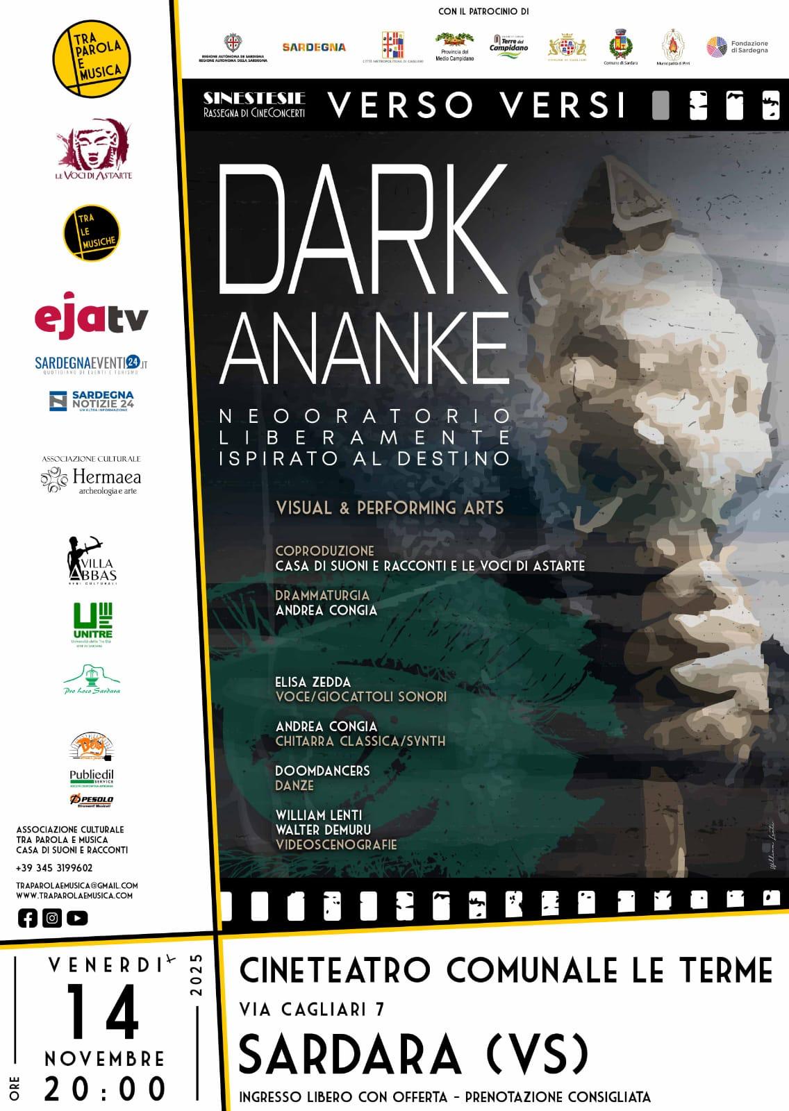 Visualizza la notizia: SINESTESIE Verso Versi - DARK ANANKE