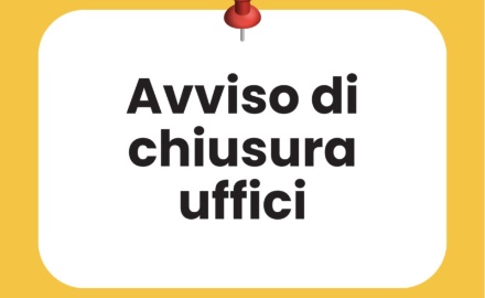 Visualizza la notizia: Chiusura Uffici Demografici e Protocollo - martedì 24 marzo 2026 Visualizza la notizia: Chiusura Uffici Demografici e Protocollo - martedì 24 marzo 2026