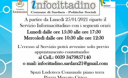 Visualizza la notizia: Avviso ripresa informacittadino Visualizza la notizia: Avviso ripresa informacittadino
