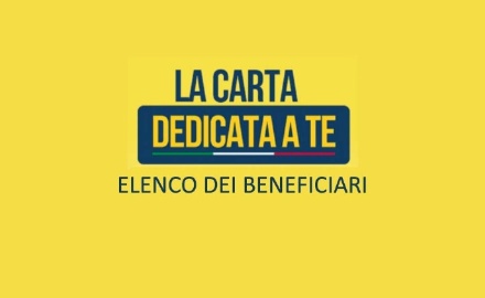 Visualizza la notizia: Carta solidale "Dedicata a te" 2025. Visualizza la notizia: Carta solidale "Dedicata a te" 2025.