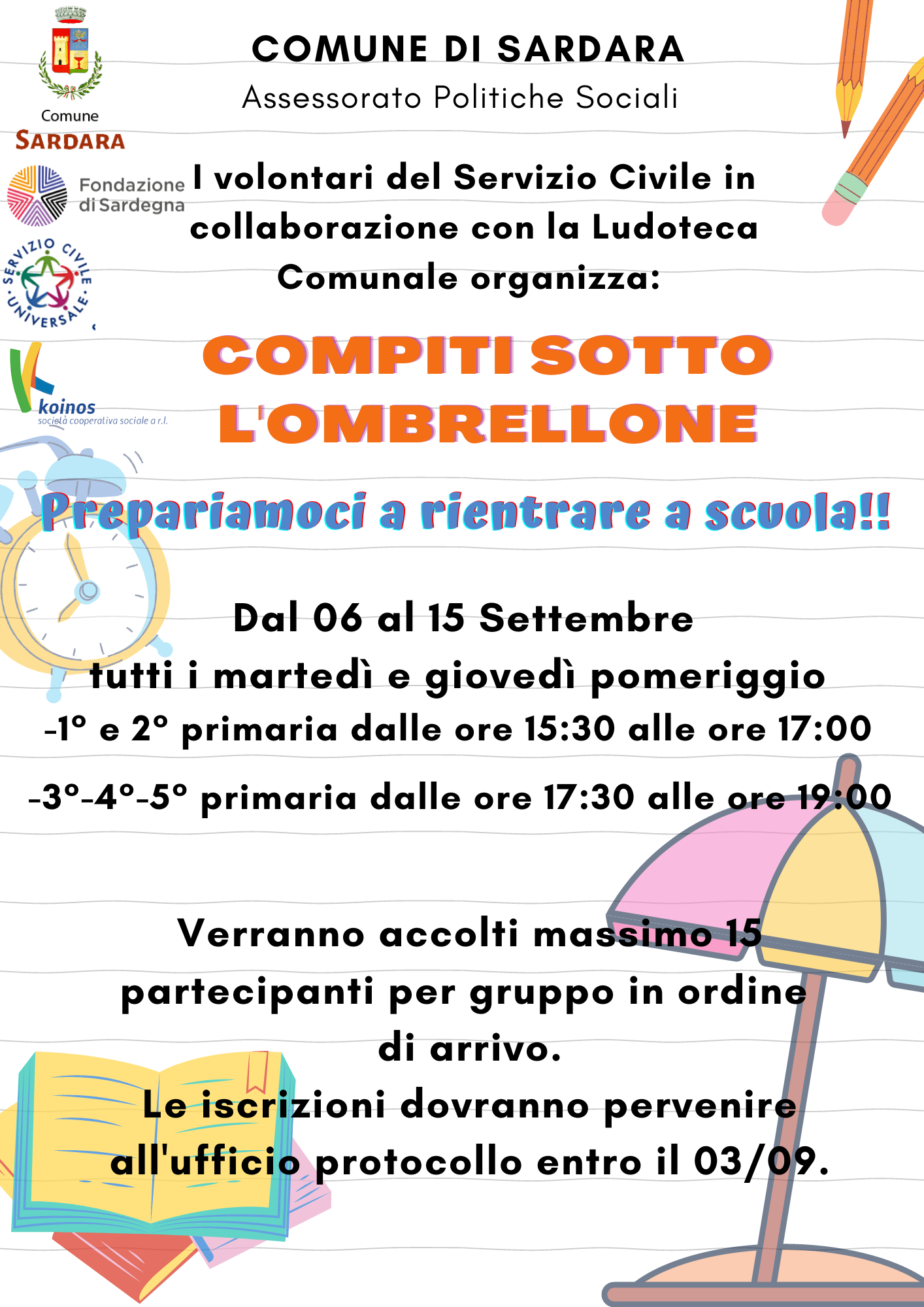 Visualizza la notizia: COMPITUS ASUTA DE SU PARÀCUA MANNU: INGHITZAUS A SI PREPARAI PO TORRAI A SCOLA! Visualizza la notizia: COMPITUS ASUTA DE SU PARÀCUA MANNU: INGHITZAUS A SI PREPARAI PO TORRAI A SCOLA!