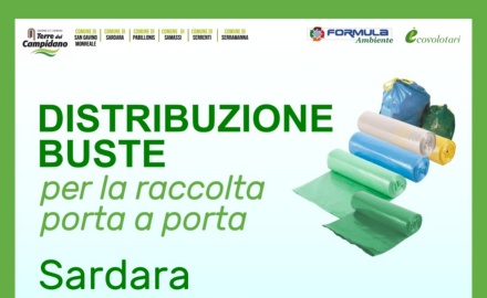 Visualizza la notizia: Distribuzione buste per la raccolta porta a porta Visualizza la notizia: Distribuzione buste per la raccolta porta a porta
