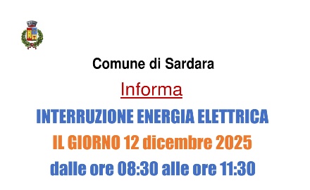 Visualizza la notizia: Avviso di interruzione di energia elettrica Visualizza la notizia: Avviso di interruzione di energia elettrica