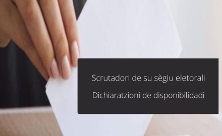 Visualizza la notizia: Referendum Abrogativus de su 12 de Làmpadas 2022 – Manifestatzioni de interessu po essi Scrutadori de su Sègiu Eletorali Visualizza la notizia: Referendum Abrogativus de su 12 de Làmpadas 2022 – Manifestatzioni de interessu po essi Scrutadori de su Sègiu Eletorali