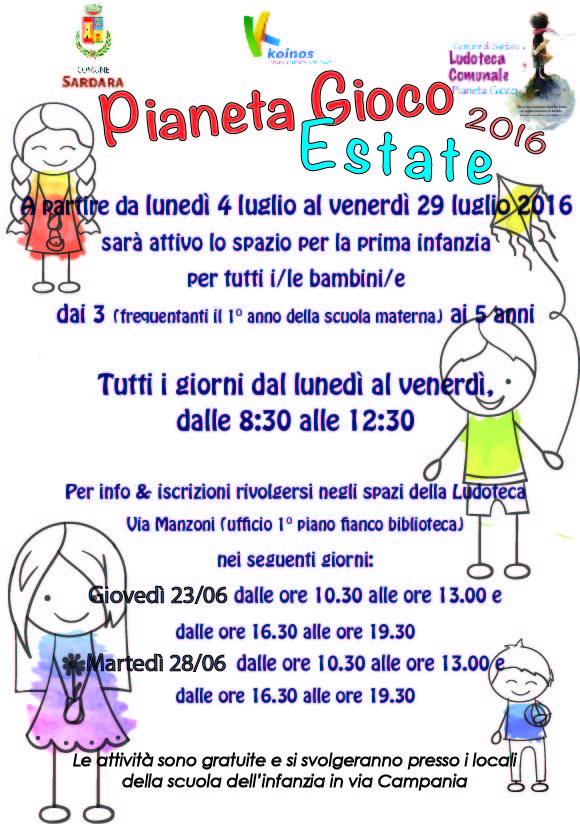 Visualizza la notizia: Pianeta Gioco - Estate 2016