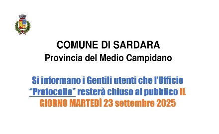 Visualizza la notizia: Chiusura Ufficio Visualizza la notizia: Chiusura Ufficio