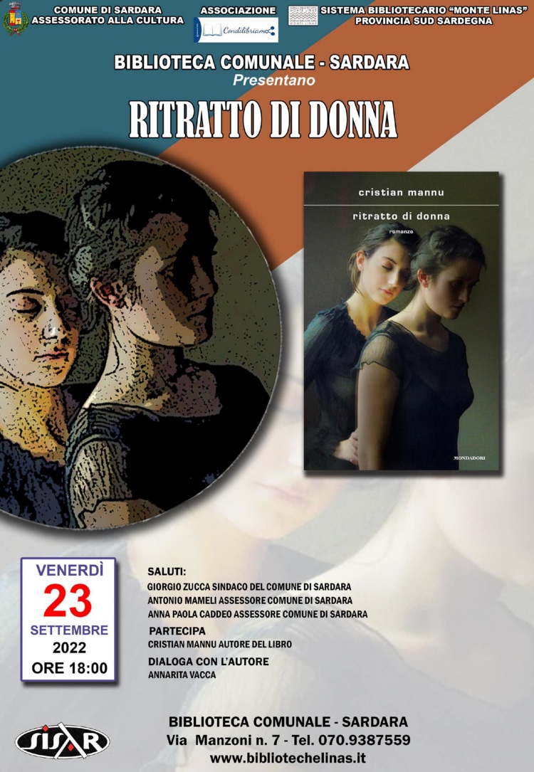 Presentazione romanzo "Ritratto di donna" - 23 settembre 2022