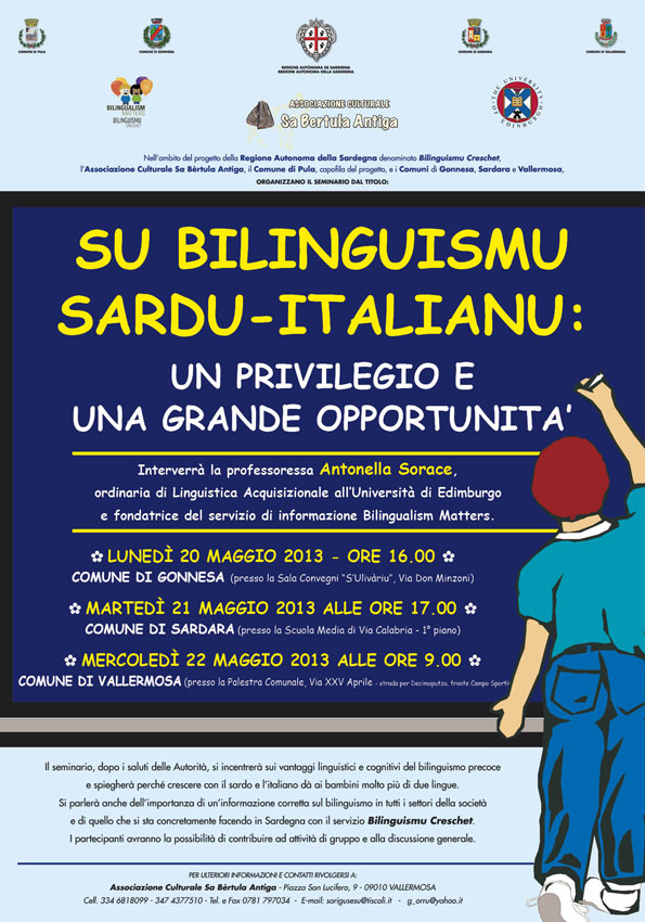 Visualizza la notizia: SARDARA -" il bilinguismo sardo-italiano: un privilegio e una grande opportunità" Visualizza la notizia: SARDARA -" il bilinguismo sardo-italiano: un privilegio e una grande opportunità"