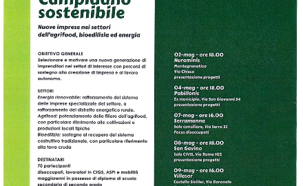 Visualizza la notizia: Medio Campidano sostenibile Visualizza la notizia: Medio Campidano sostenibile