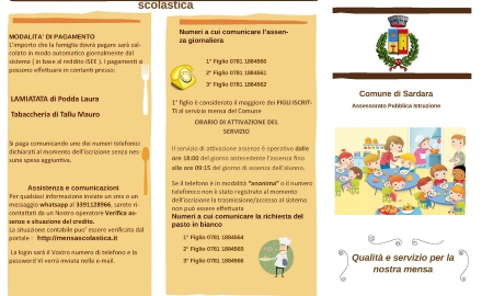 Visualizza la notizia: Servizio mensa scolastica 2018/2019 Visualizza la notizia: Servizio mensa scolastica 2018/2019