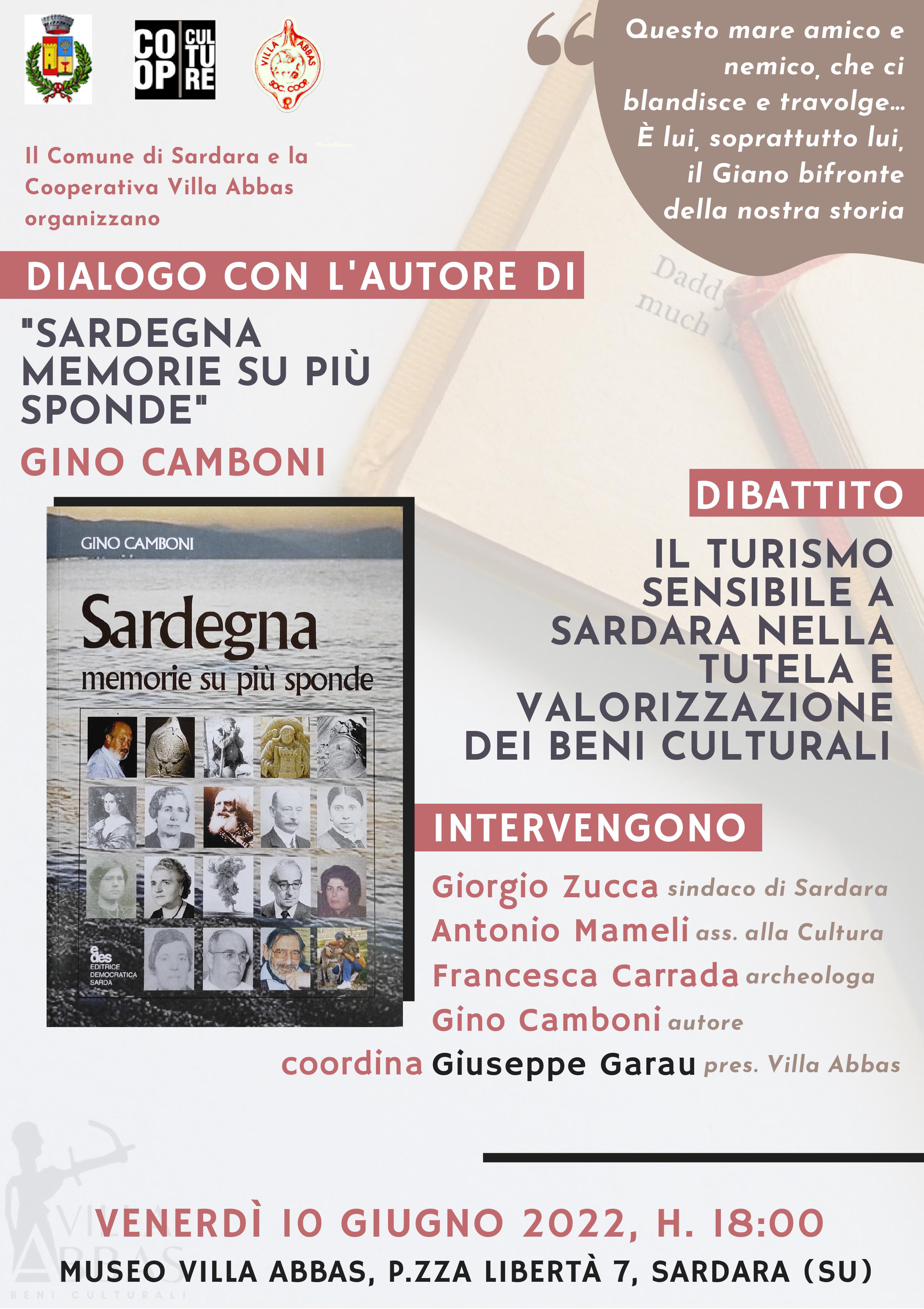 Visualizza la notizia: Presentazione libro di Gino Camboni "Sardegna-memorie su più sponde"