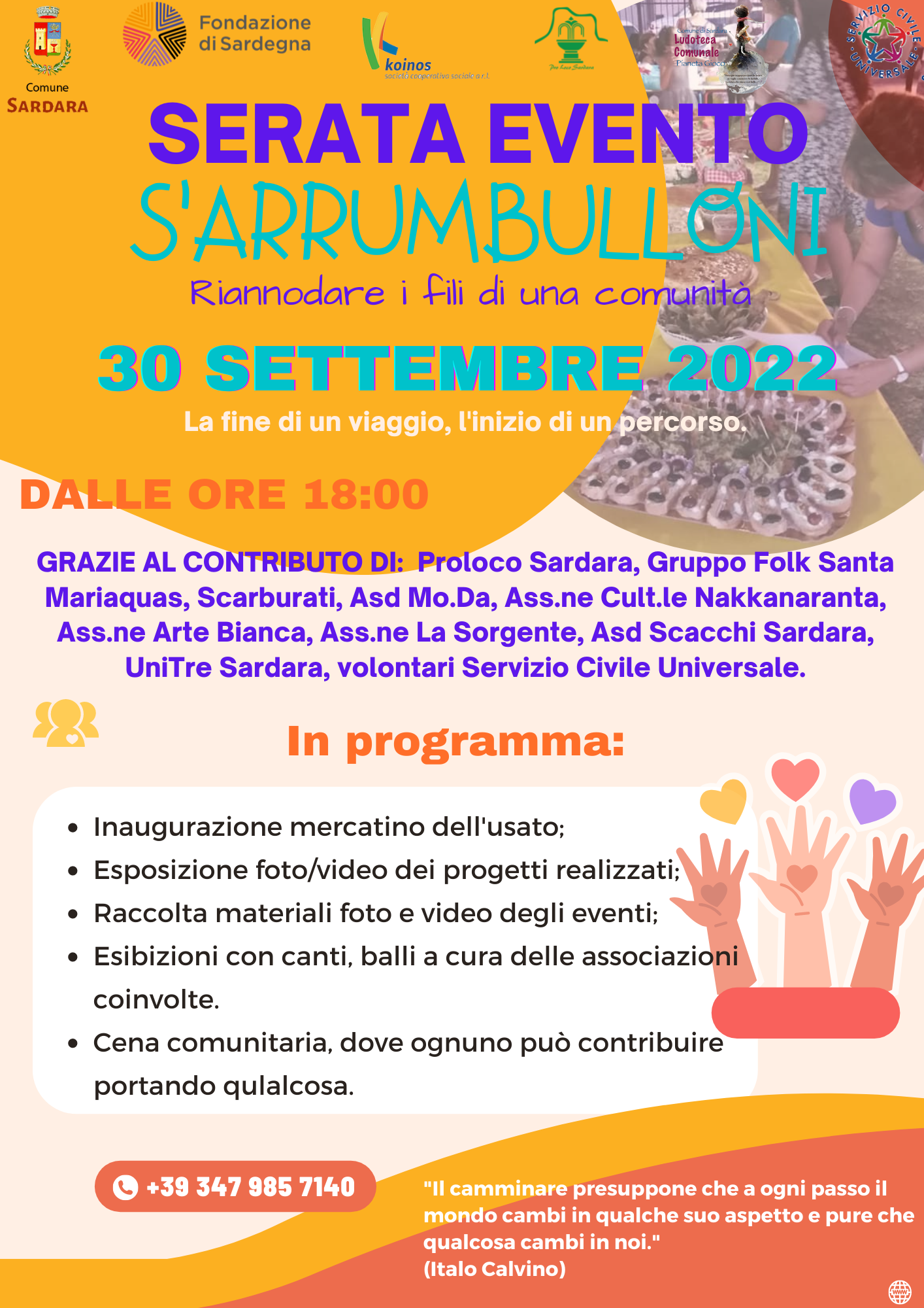 Visualizza la notizia: Progetu "S'Arrumbulloni. Torrai a annùai sa corria de una Comunidadi" Visualizza la notizia: Progetu "S'Arrumbulloni. Torrai a annùai sa corria de una Comunidadi"