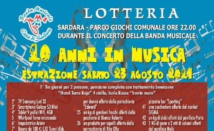 Visualizza la notizia: Estrazione Lotteria - 10 anni di musica Visualizza la notizia: Estrazione Lotteria - 10 anni di musica