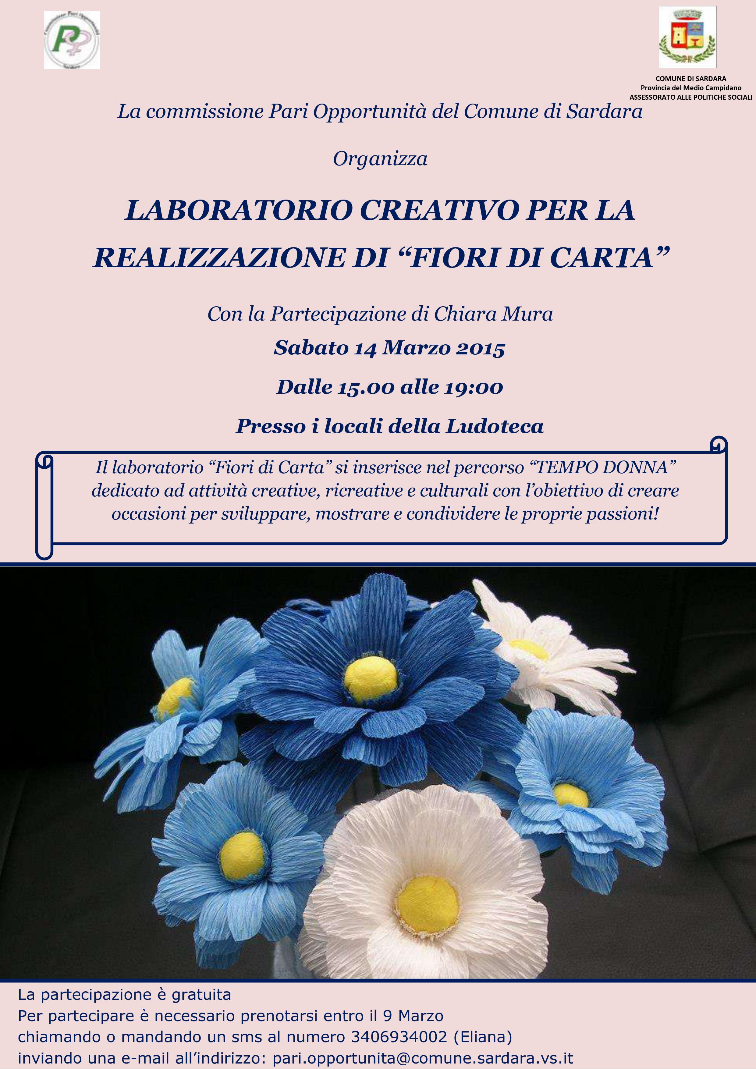 Visualizza la notizia: Laboratorio di Fiori di Carta