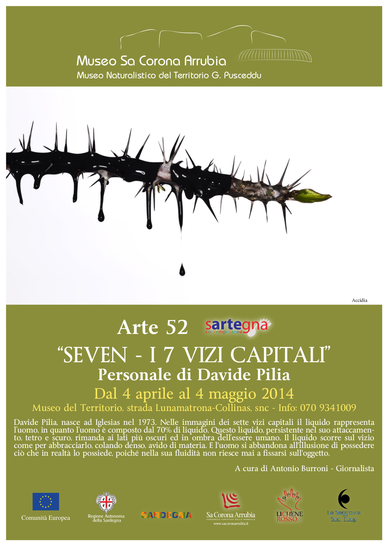 Visualizza la notizia: "SEVEN - I 7 Vizi Capitali" - mostra personale di Davide Pilia