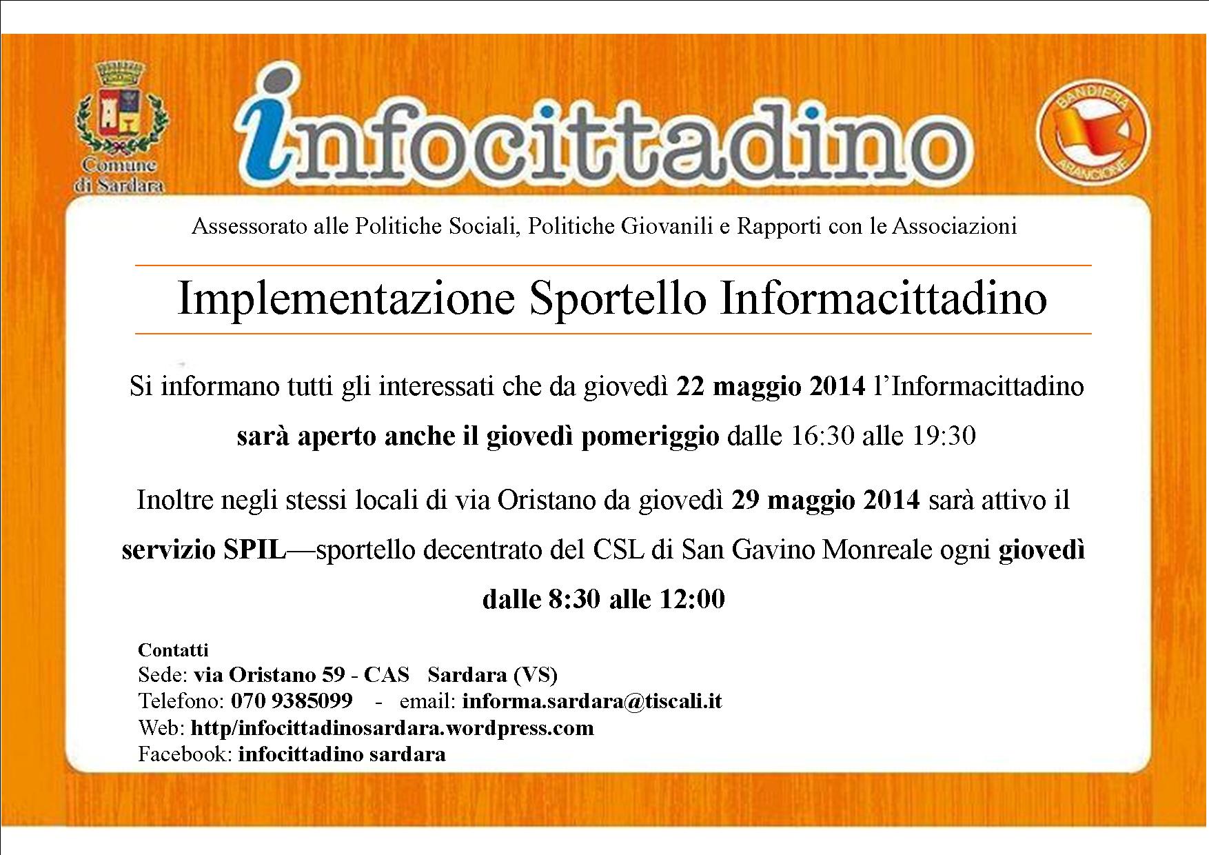Visualizza la notizia: Implementazione Sportello Informacittadino 