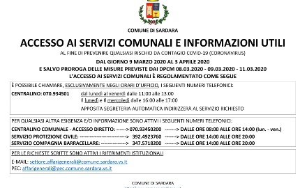 Visualizza la notizia: ACCESSO AI SERVIZI COMUNALI E INFORMAZIONI UTILI Visualizza la notizia: ACCESSO AI SERVIZI COMUNALI E INFORMAZIONI UTILI
