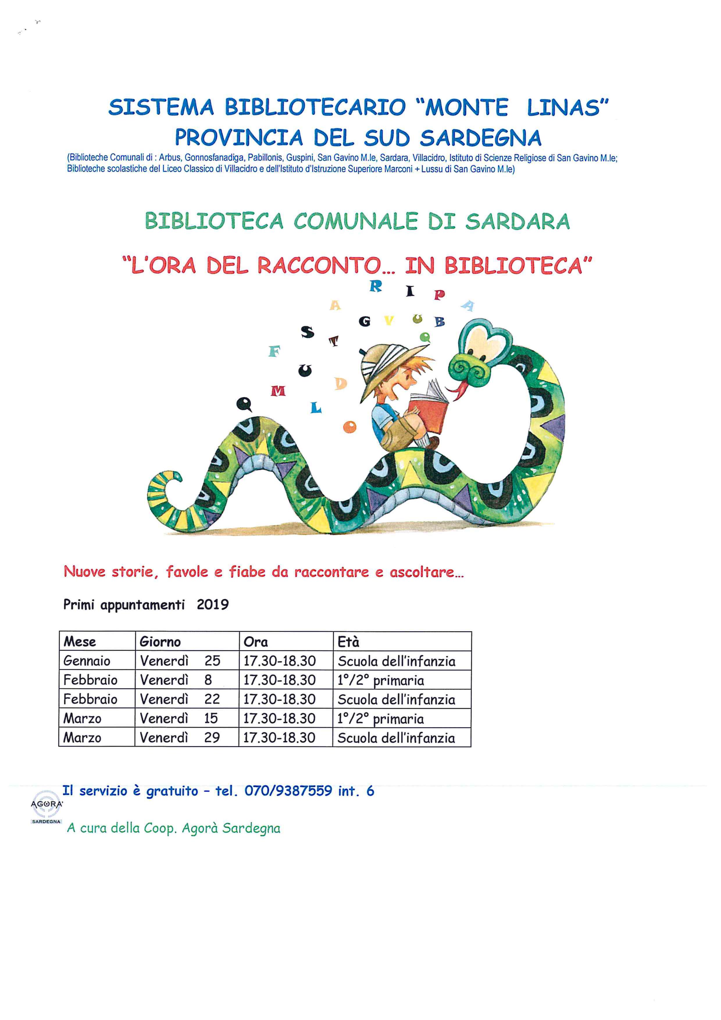 Visualizza la notizia: L'ora del racconto...in Biblioteca