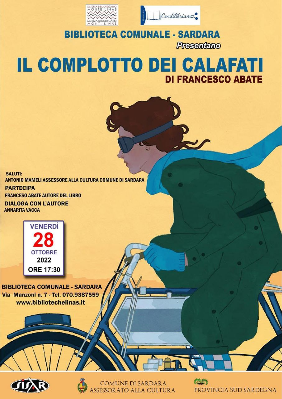 Presentazione del romanzo "Il complotto dei Calafati" - 28 ottobre 17:30