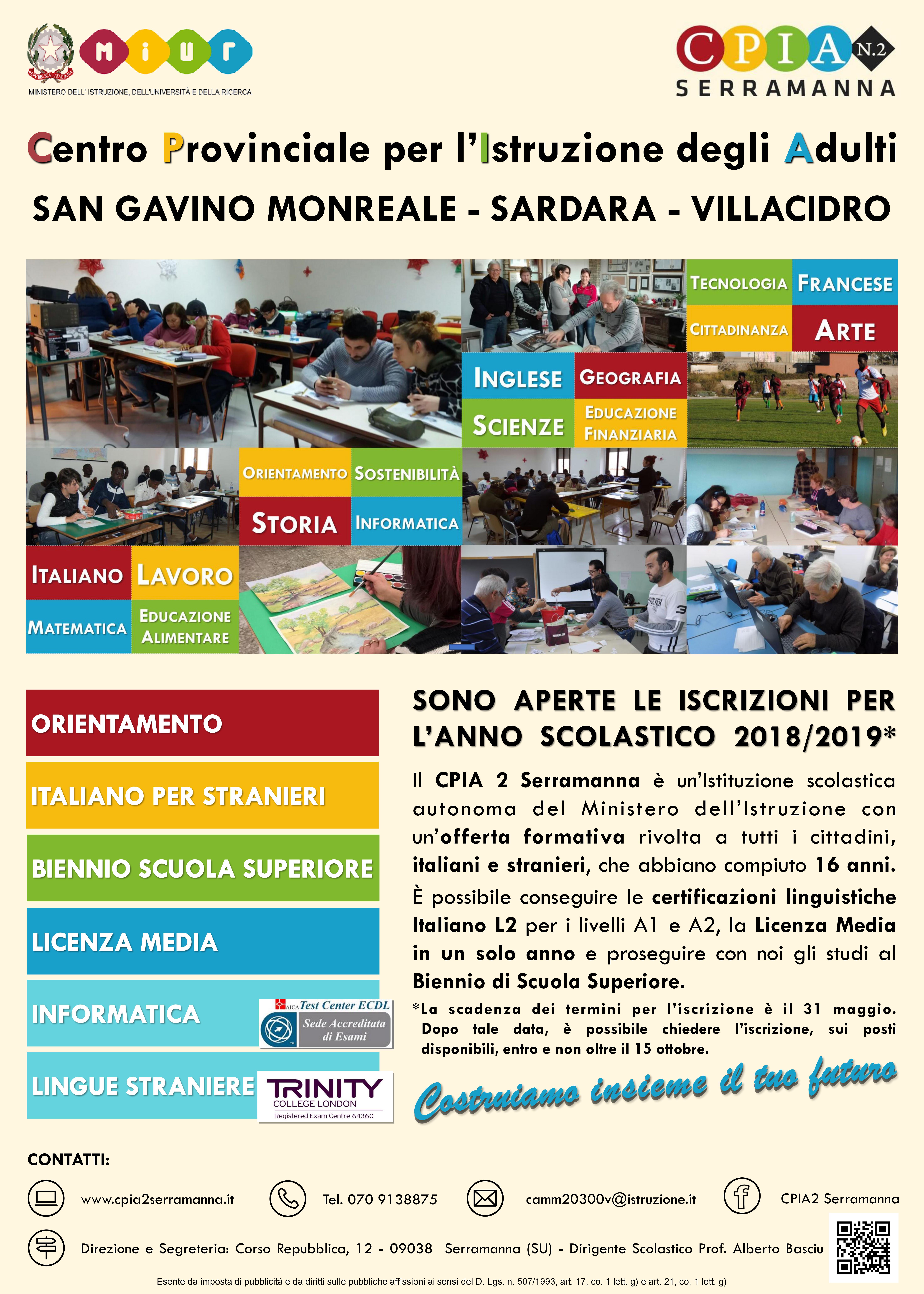 Visualizza la notizia: Istruzione degli Adulti - Iscrizioni